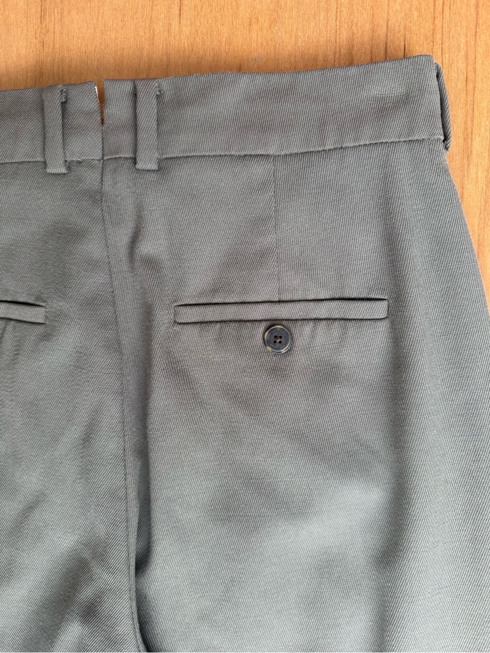 Babaton Aritzia Women’s Size 4 Sage Green Wool Blend Wide Leg Cropped Pants - Picture 9 of 9